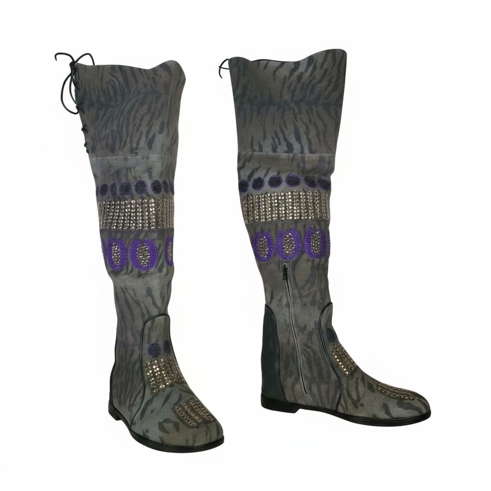 **NEW NEVER WORN** HARD TO FIND** MEHER KAKALIA KANDY OVER THE KNEE RIDING BOOTS